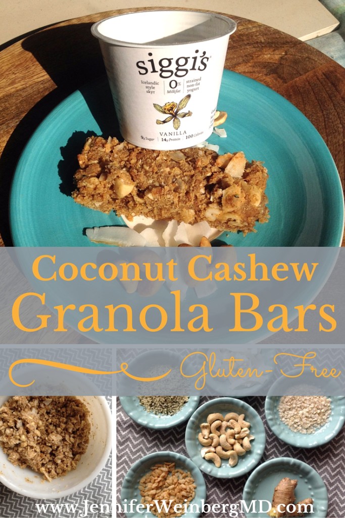 Coconut Cashew Granola Bars Pinterest