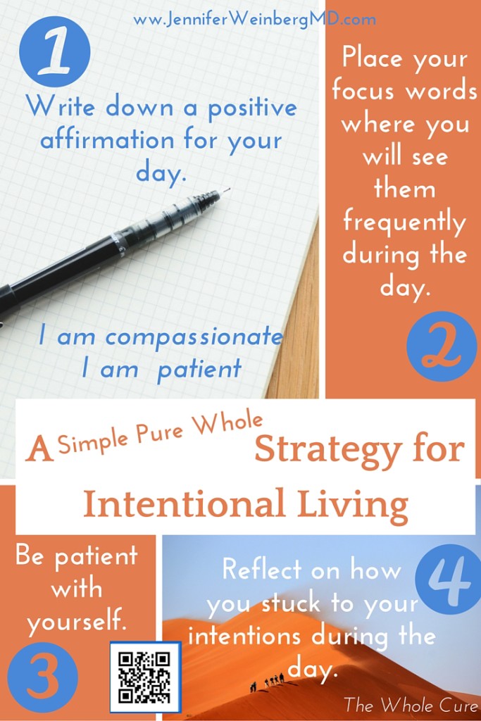 Steps in A Strategy for Intentional Living