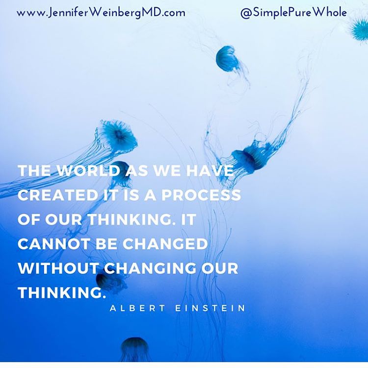 "THE WORLD AS WE HAVE CREATED IT IS A PROCESS OF OUR THINKING. IT CANNOT BE CHANGED WITHOUT CHANGING OUR THINKING." How are you creating your reality? #thewholecure
