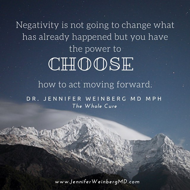 Recently, I have really been focusing on the power and responsibility I have to choose how to react to my thoughts instead of allowing them to over power me. I often see how this really impacts my clients' lives too. Last week on the blog (www.JenniferWeinbergMD.com) I shared some of my favorite tips for reframing to a #positive mind. Have you seen the power of #mindset choice in your life?