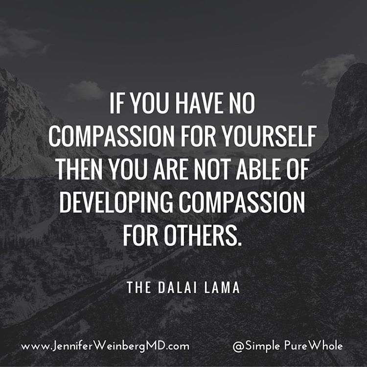 How often do we fail to act in a kind way to ourselves? Maybe you over exercise, overeat, drink more than you intended or self-criticize. This week notice how being more compassionate with yourself can open up being more #kind and aware of others as well! #thewholecure