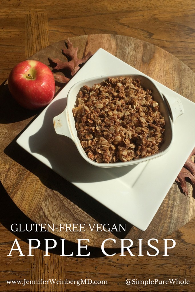 Gluten Free Vegan Apple Crisp Baked_title