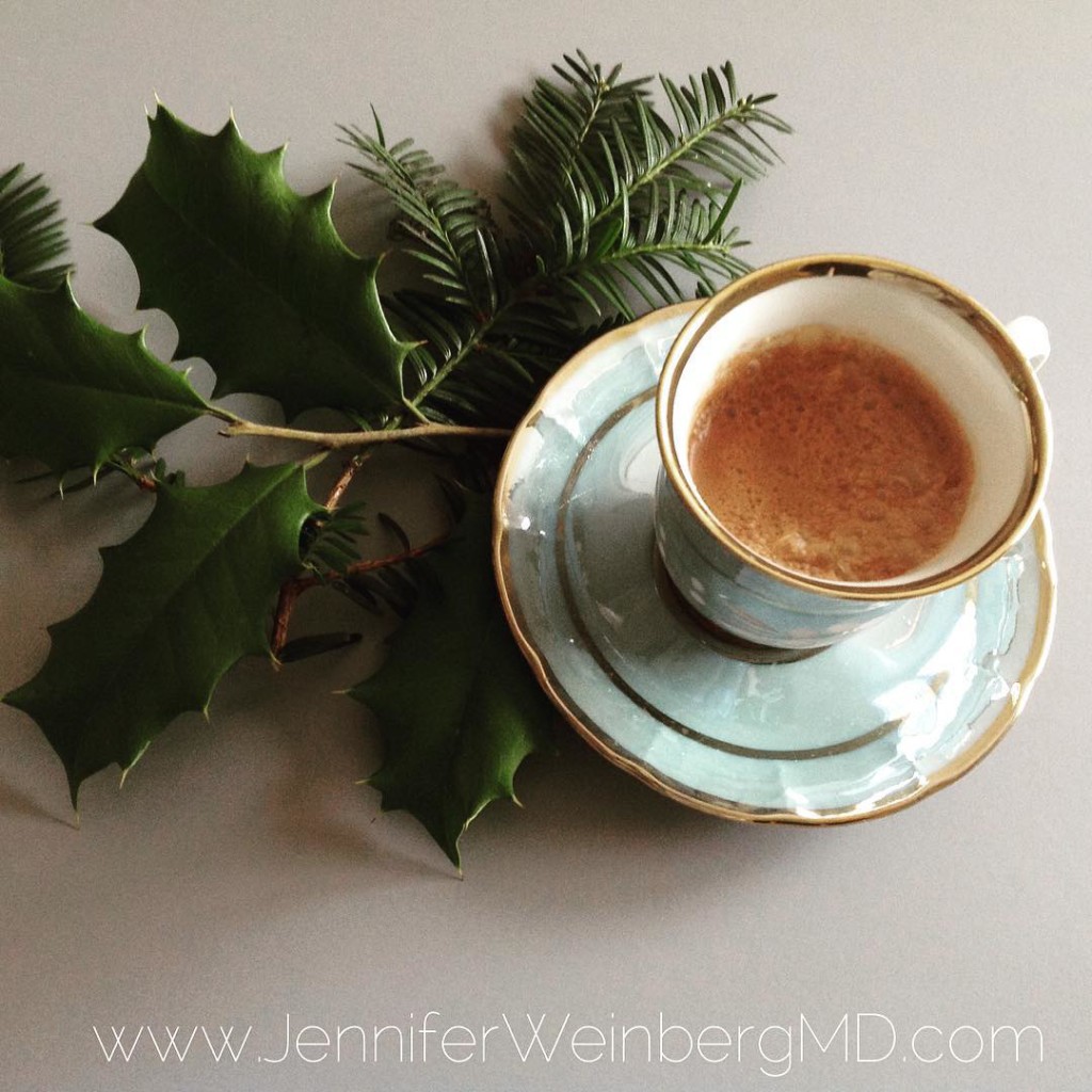 My cozy #vegan hot cacao is the perfect way to start off the week or to enjoy at your next #holiday gathering! Get the #glutenfree #dairyfree recipe now on the blog www.JenniferWeinbergMD.com/blog