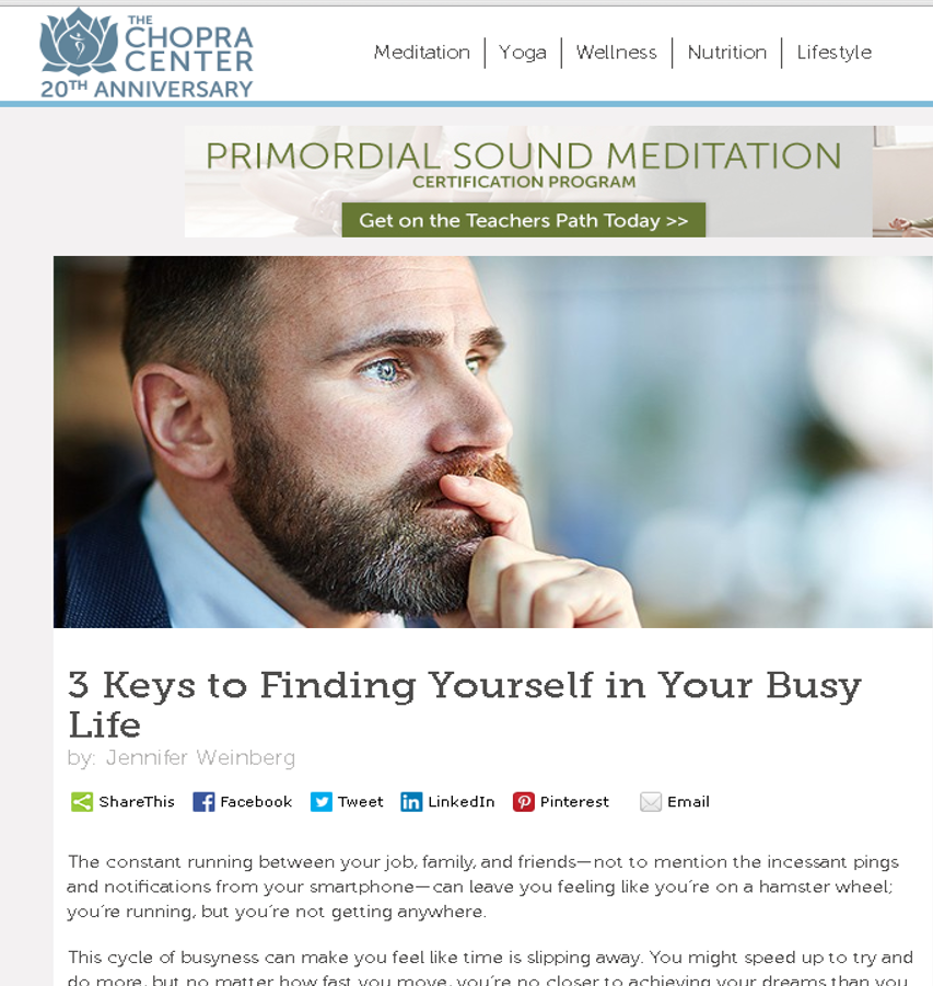 3 Keys to Finding Yourself in Your Busy Life! #stress #stressmanagement #meditation #yoga #selfcare #wholecre #selfgrowth #positivepsychology #mindbody
