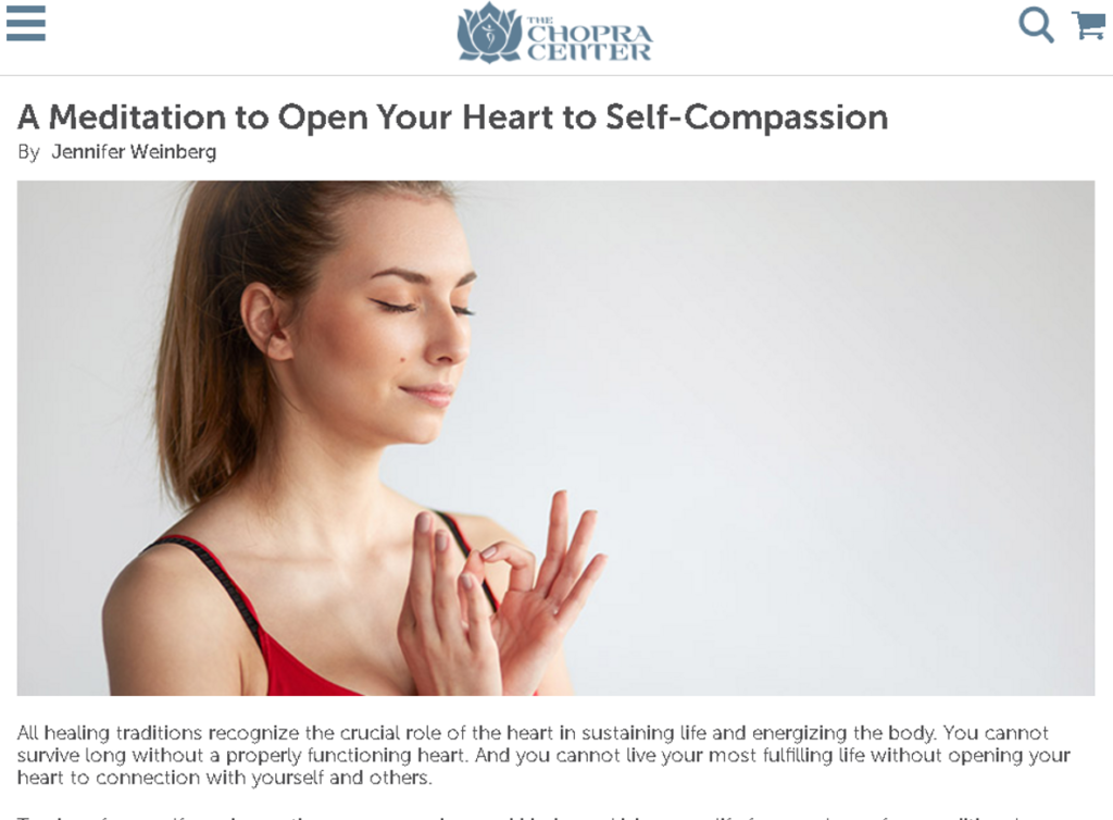 A #Meditation to Open Your Heart to Self-Compassion #selfcare #mindbody #meditate #yoga #yogi #love #selflove #happiness #mindful #mindfulness www.jenniferweinbergMD.com