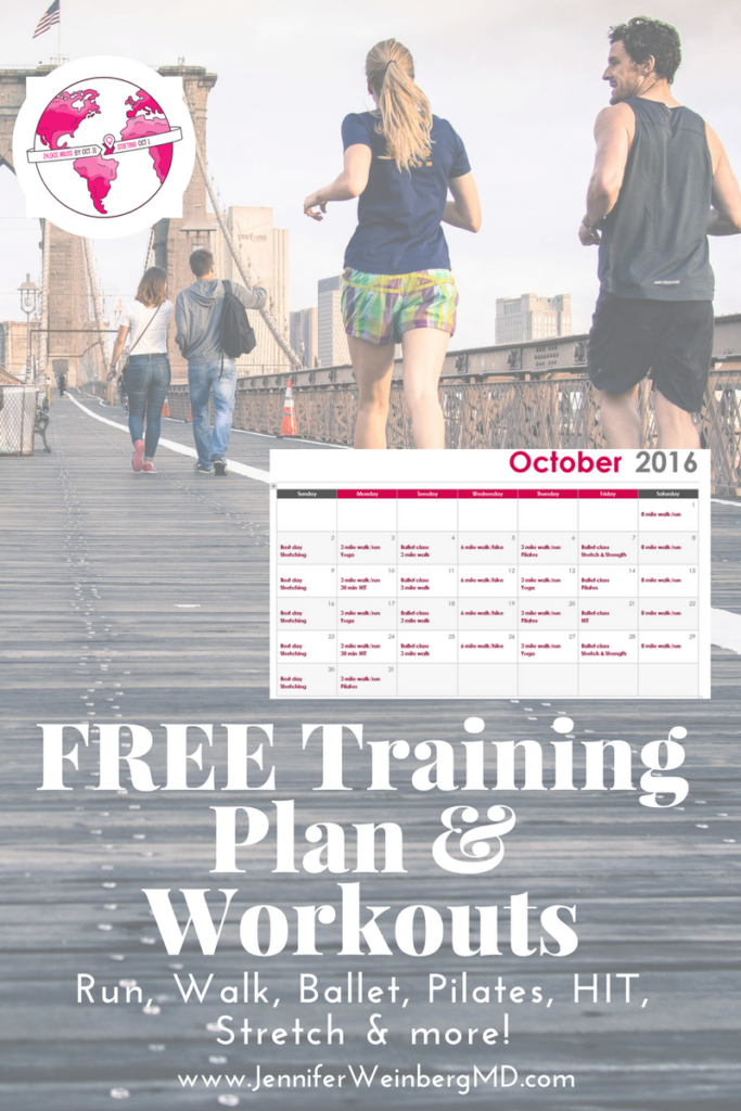 Free Trainig Plan & Workouts! A training plan and workout ideas to empower women globally and change the world! #women #empowerment #girls #female #hope #change #ifgirlsrantheworld #sweatpink @fitapproach #fitness #workout #fit #fitspiration #free #exercise #workouts #yoga #ballet #pilates #hit #gym #healthy #movement www.JenniferWeinbergMD.com
