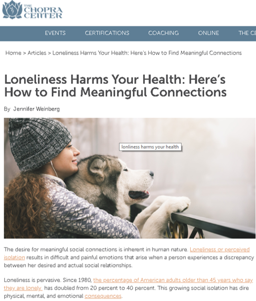 Loneliness Harms Your Health: Here’s How to Find Meaningful Connections #health #wellness #mindfulness #loneliness #hope #selfcare