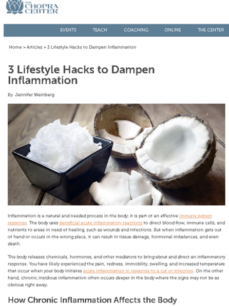 3 #Lifestyle Hacks to Dampen #Inflammation