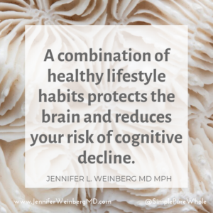 Alzheimer's Prevention Using Lifestyle Medicine Strategies for a Healthy Brain {Lifestyle Medicine | Nutrition} A combination of healthy lifestyle habits protects the brain and reduces your risk of cognitive decline.
