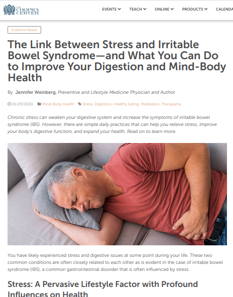 The Link Between Stress and Irritable Bowel Syndrome—and What You Can Do to Improve Your Digestion and Mind-Body Health