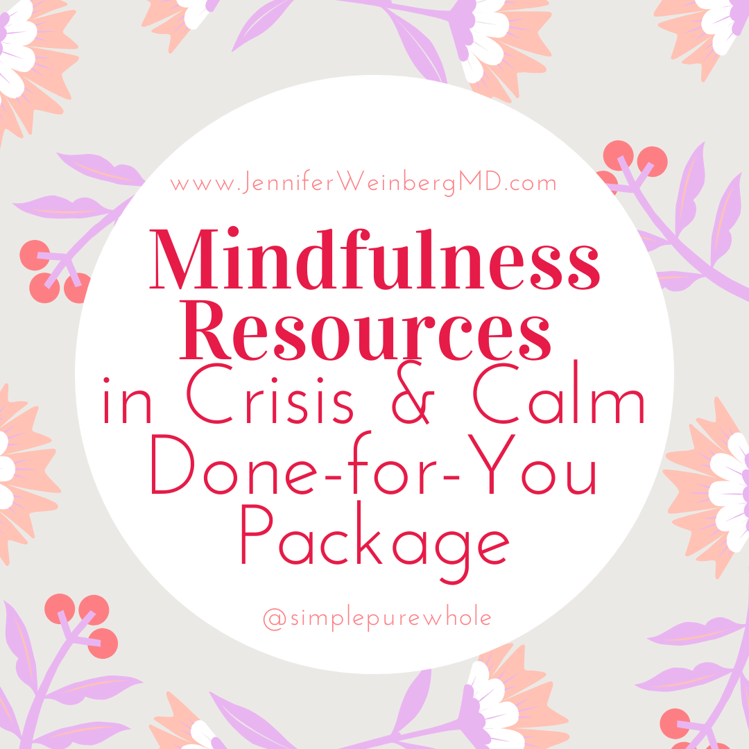 Mindfulness Resources in Crisis & Calm {Done-for-You Materials} A done-for-you package of professional mindfulness resources for coaching and sharing self-healing tools and practices to empower you to teach others how to disconnect from panic, fear and anxiety and build inner peace.