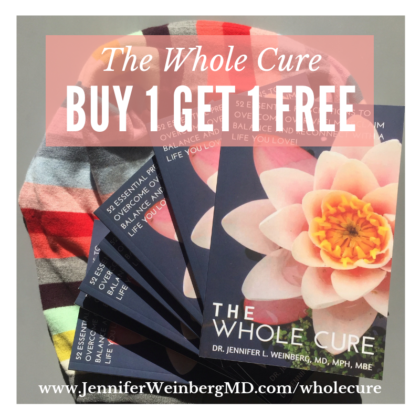 buy-1-get-1 #FREE #sale for my community! Now through Monday purchase a copy of The Whole Cure #mindfulness and #stress management guide in paperback